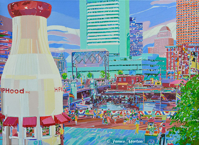 BOSTON TWO - ACRYLIC PAINTINGS BY JAMES MORTON